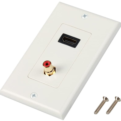 Plaque murale HDMI 3RCA